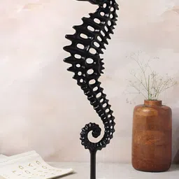 Decor de Maison Black Large Regall Seahorse Figurine Metal Showpiece-image-47