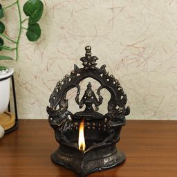 Imli Street Brown Diya with Deity Showpiece-image-28