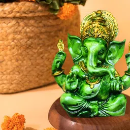 BECKON VENTURE Green Religious Idol Showpiece-picture-23