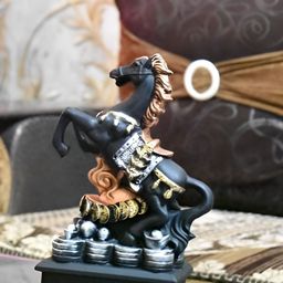 krishnagallery1 Black Gold-Toned Horse Statue Showpiece-30