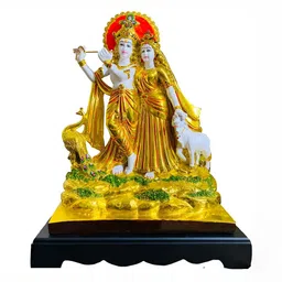 krishnagallery1 Gold Toned & white Brass Showpiece-picture-7