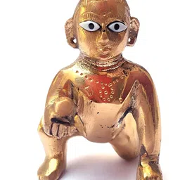 krishnagallery1 Gold Toned  Religious Idol Showpiece-image-42
