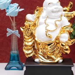 krishnagallery1 Gold Toned & White Fengshui Metal Showpiece-3