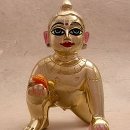 krishnagallery1 Gold-Toned Religious Brass Idol Showpiece-image-84