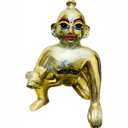 krishnagallery1 Gold-Toned Brass Religious Idol Showpiece-image-37
