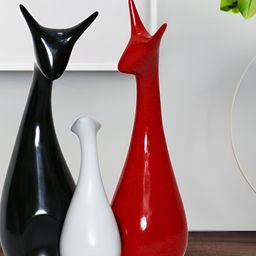 BECKON VENTURE White & Red Small Figurine Showpiece-4