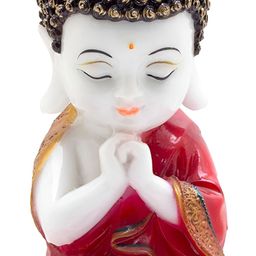 GW CREATIONS Red & White Buddha Idol Showpiece-image-77