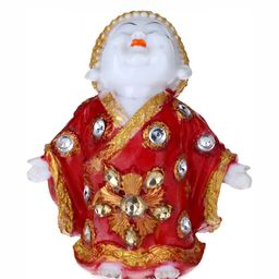GW CREATIONS Red & White Buddha Idol Showpiece-image-69
