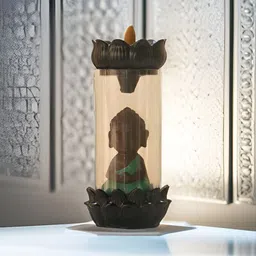 BECKON VENTURE Brown Buddha Idol Showpiece-image-90