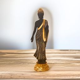 BECKON VENTURE Gold-Toned & Black Buddha Idol Showpiece-image-98