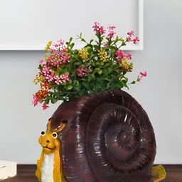 BECKON VENTURE Brown Snail Planter Pot Showpiece-image-58