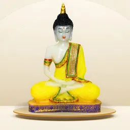 BECKON VENTURE Yellow & White Religious Idol Showpiece-picture-5