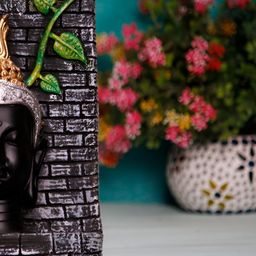 BECKON VENTURE Black & Gold toned Buddha Idol Showpiece-image-26