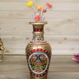 HANDICRAFTS PARADISE Red and Green Marble Showpiece-picture-33