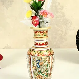 HANDICRAFTS PARADISE Red and Green Marble Showpiece-picture-28