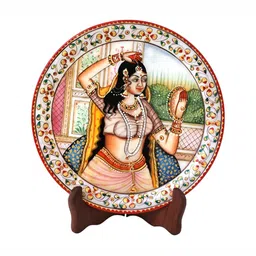 HANDICRAFTS PARADISE Red and Green Marble Showpiece-picture-23