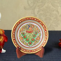 HANDICRAFTS PARADISE Red and Green Marble Showpiece-picture-19