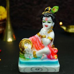 Ekhasa White & Pink Bal Laddu Gopal Murti Showpiece-50