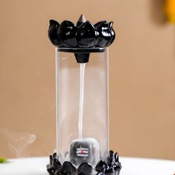 Nestasia Black Shivling Fountain Incense Holder Idol Showpiece-image-18