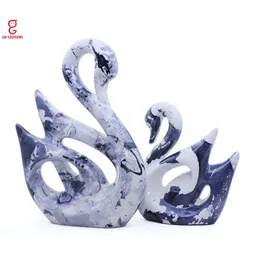 GW CREATIONS White & Blue Birds Figurine Showpiece-image-44