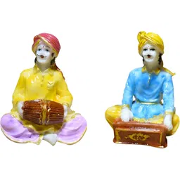 GW CREATIONS White & Blue 2 Pieces Figurine Showpieces-picture-28