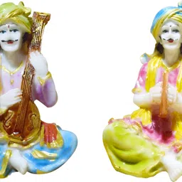 GW CREATIONS White & Pink 2 Pieces Figurine Showpieces-picture-34