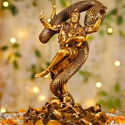 Artarium LLP Gold Toned Mystical Shiva Religious Figurine Showpiece-33