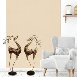 HANDICRAFTS PARADISE Bronze 2 Pieces Deer Extra Large Figurine Showpiece-image-42