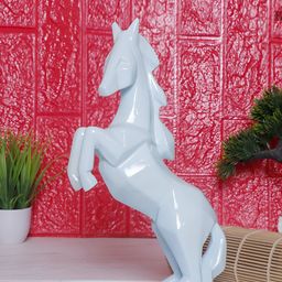 GW CREATIONS White Horse Figurine Showpiece-52