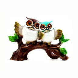 ESVAR STONECRAFT White & Green Birds and Animals Figurine Showpiece-picture-14