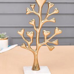 CraftVatika White & Beige Figurine Metal Tree Showpiece-image-17