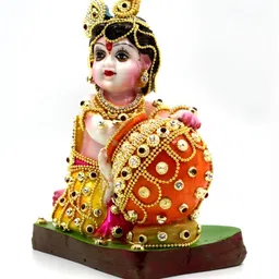 ESVAR STONECRAFT White and GoldToned Religious Idol Showpiece-image-30