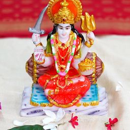 Gallery99 Red & Gold-Toned Textured Santoshi Mata Showpieces-image-10