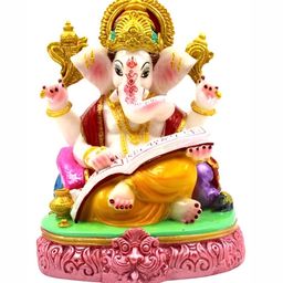 ESVAR STONECRAFT White & Yellow Religious Idol Showpiece-image-51