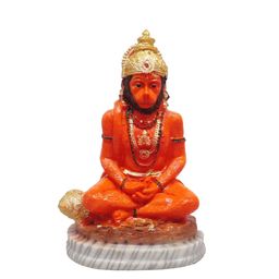GLOOKS Orange & Black Bajrang Bali Idol Showpieces-image-64