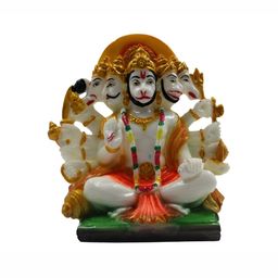 ESVAR STONECRAFT White & Orange Religious Idol Showpiece-image-98