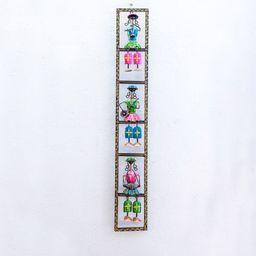 Indune Lifestyle Blue & Green Sitting Musician Idol Wall Panel Showpiece-image-76