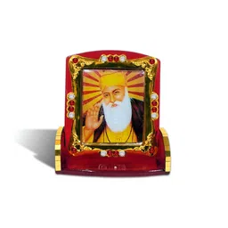 Adhvik Lord Waheguru Ashirwad Posture Arylic Figurine-11