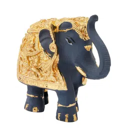 MEMOIR Black Gold-Plated Elephant Showpiece-image-92