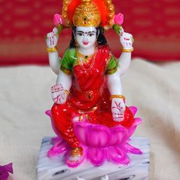 Gallery99 Red & Green Laxmi Idol Showpieces-image-31