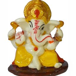 ESVAR STONECRAFT Yellow & Cream Religious Idol Showpiece-image-93