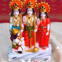 Gallery99 Orange Colored & Yellow Hand Painted Ram Darbar Idol Showpiece-image-39