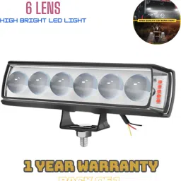 6-Lens RBG LED Fog Lights Yellow/White Color for Bike And Car- 15 Fog Lamp Motorbike, Car, Truck, Van LED (12 V, 85 W)-picture-19