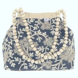 Women Grey, Gold Hand-held Bag-image-51