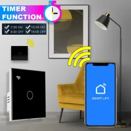 amiciSmart WIFI Switch, Smart Wall Switch With Touch Button Smart Switch image 4
