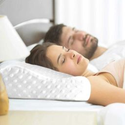 aryamurti Cervical Contour Memory Foam Pillow / Stomache / Side Sleepers / Anti-Snoring Memory Foam Solid Sleeping Pillow Pack of 1 image 2