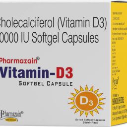 pharmazain life sciences Vitamin D3 60000 IU Capsule for Bone Joint Mental Health & Heart for Men & Women image 3