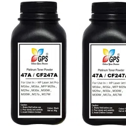 GPS Colour Your Dreams 47A (CF247A) Toner Cartridge Refill Pack Of 3 Bottle With Nozlle 80gms Each. Black Ink Toner-image-17