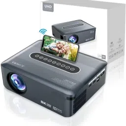dkian X1 8K FHD Dual WiFi Bluetooth Android 9 Voice Control Remote Dolby Audio 300inch 12500 lm LCD Corded Mobiles Portable Projector-36