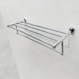 IBL 66-SS Chrome Finish Towel Rack with Towel Hanger for Bathroom Accessories Silver Towel Holder-image-70